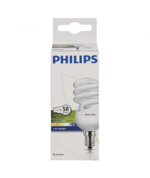 PHILIPS ECONOMY TWİSTER 12W 827 E14 WW